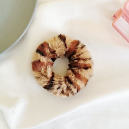 Mink Hair Tie Leopard